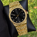 Gold Nugget Watch Black Dial 43mm