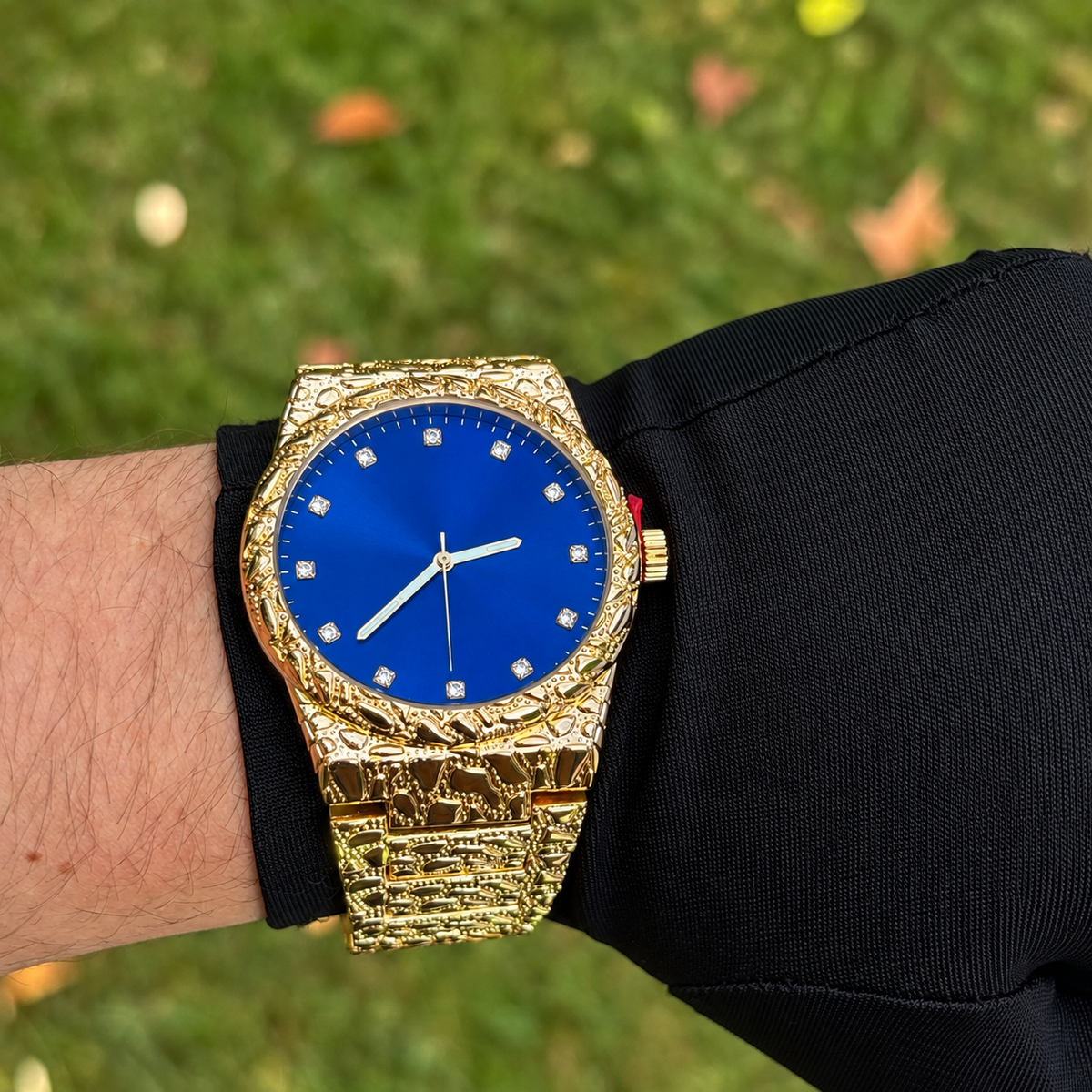 Gold Nugget Watch Blue Dial 43mm — view 9