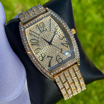 42mm Iced Out Gold Royal Watch