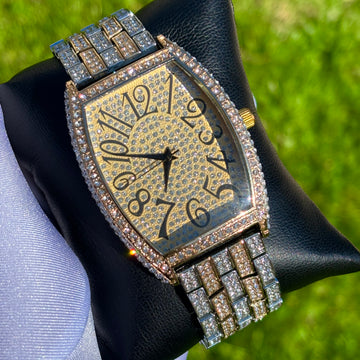 42mm Iced Out Two-Tone Royal Watch