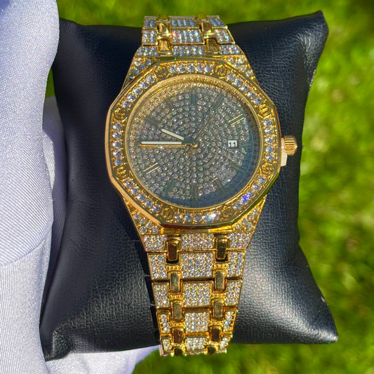 39mm Iced Out Gold Baller Watch