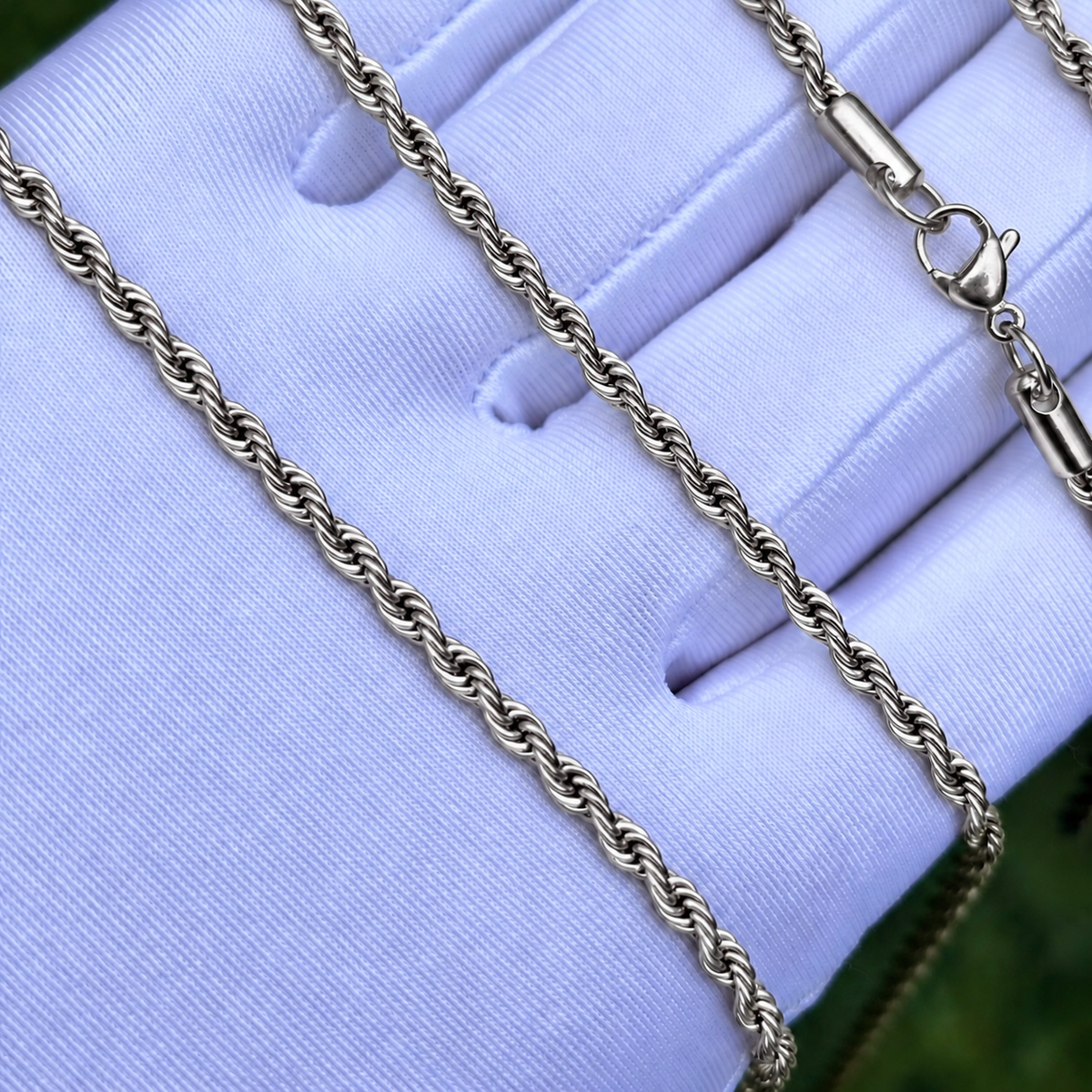 Silver Rope Chain 3mm — view 3