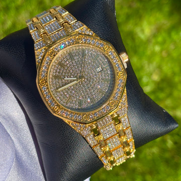 39mm Iced Out Gold Baller Watch