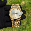 Gold Nugget Watch Tan Dial 43mm