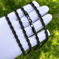 Black Rope Chain 6mm