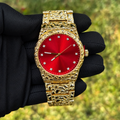 Gold Nugget Watch Red Dial 43mm