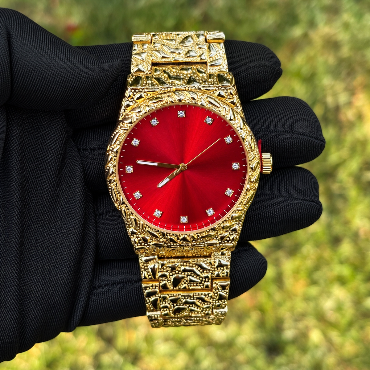 Gold Nugget Watch Red Dial 43mm — view 8