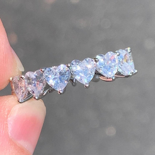 Heart Ring White Gold