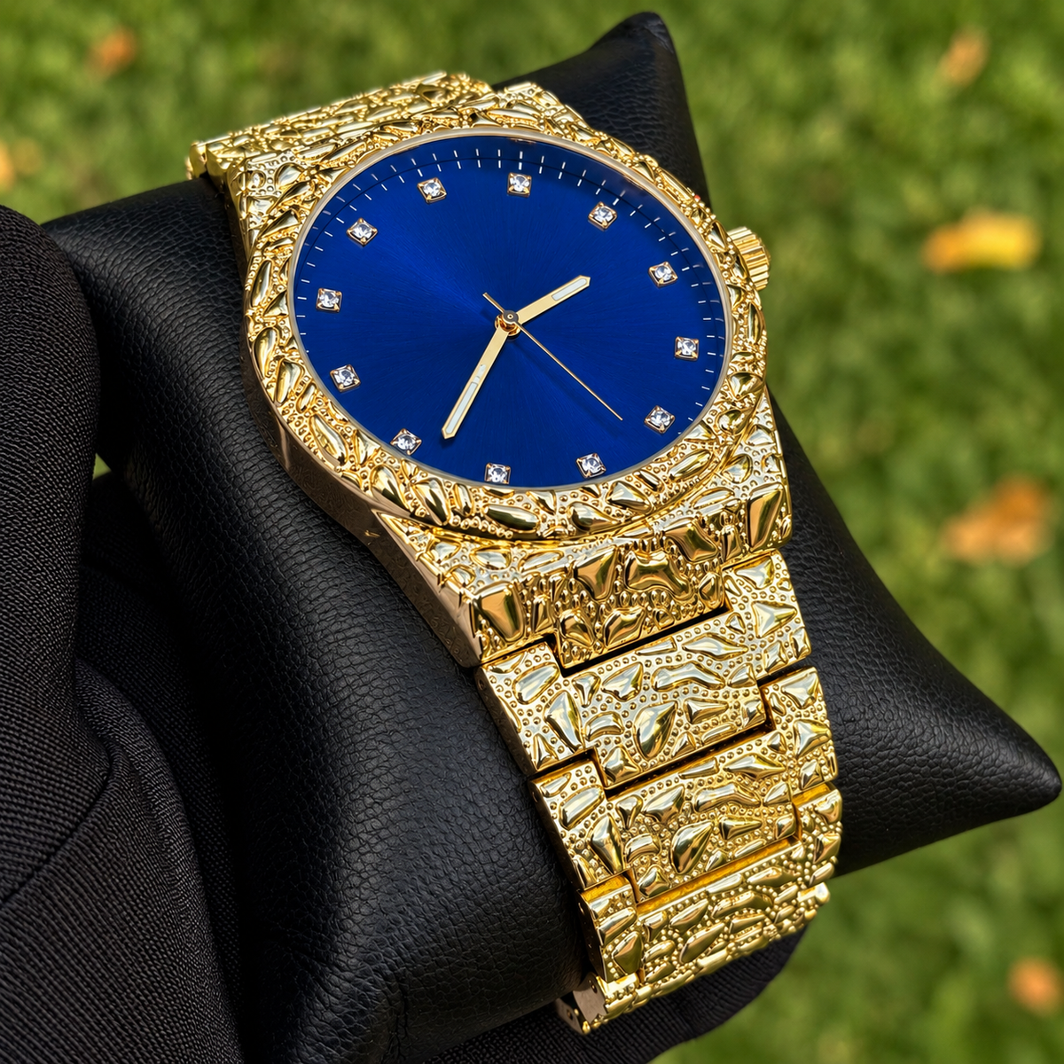 Gold Nugget Watch Blue Dial 43mm — view 4