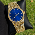 Gold Nugget Watch Blue Dial 43mm
