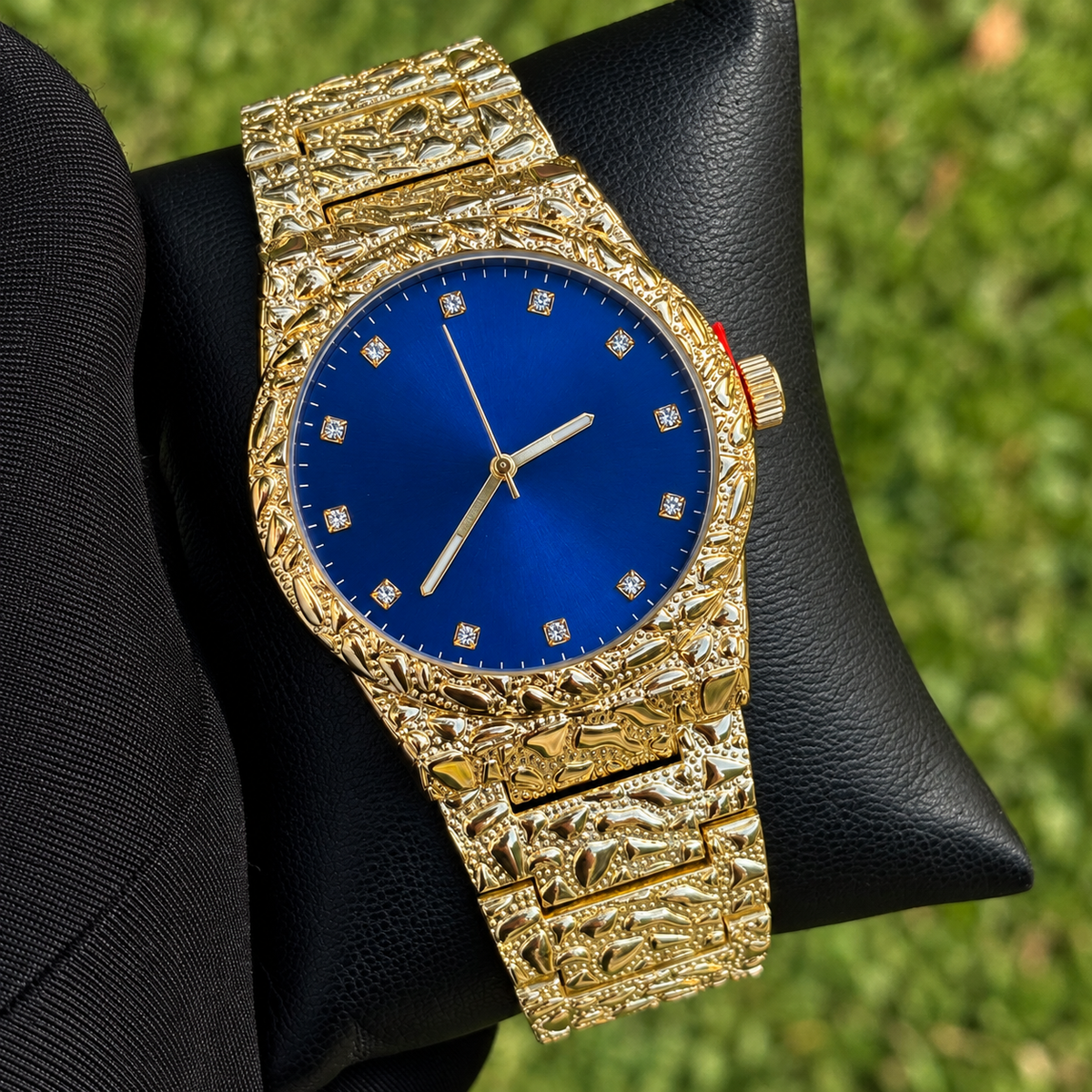 Gold Nugget Watch Blue Dial 43mm — view 1