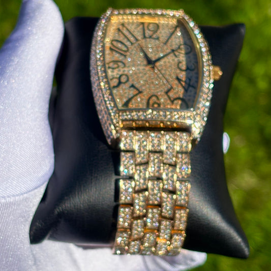 42mm Iced Out Gold Royal Watch