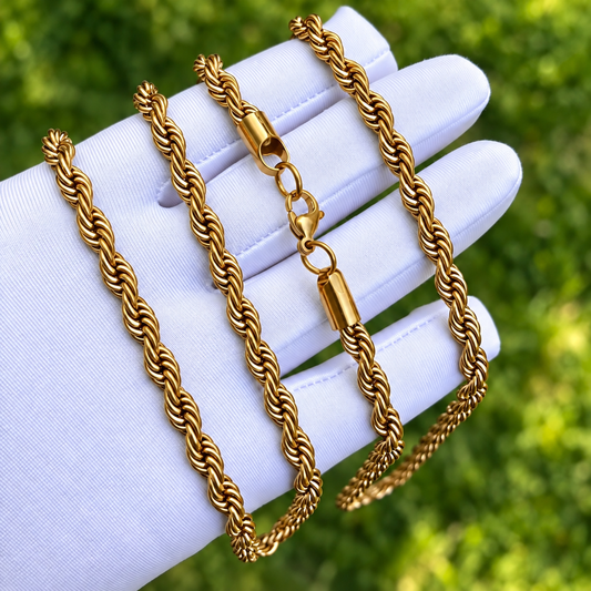 Gold Rope Chain 6mm