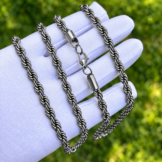 Silver Rope Chain 6mm