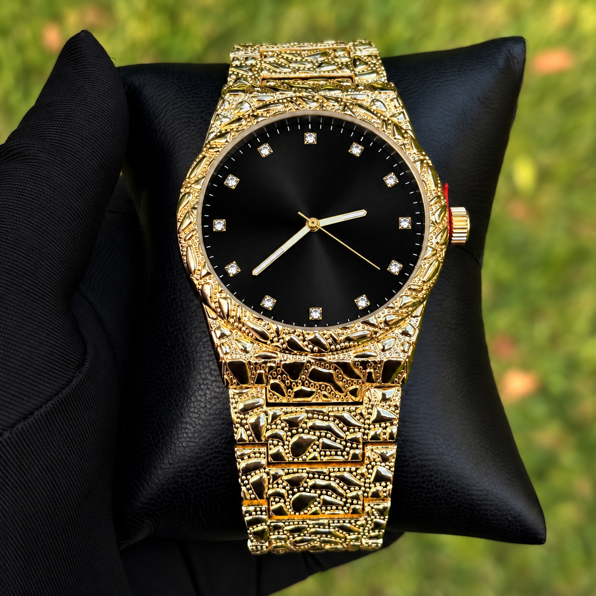 Gold Nugget Watch Black Dial 43mm — view 4