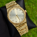 Gold Nugget Watch Tan Dial 43mm