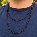Black Rope Chain 3mm