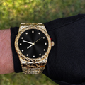 Gold Nugget Watch Black Dial 43mm