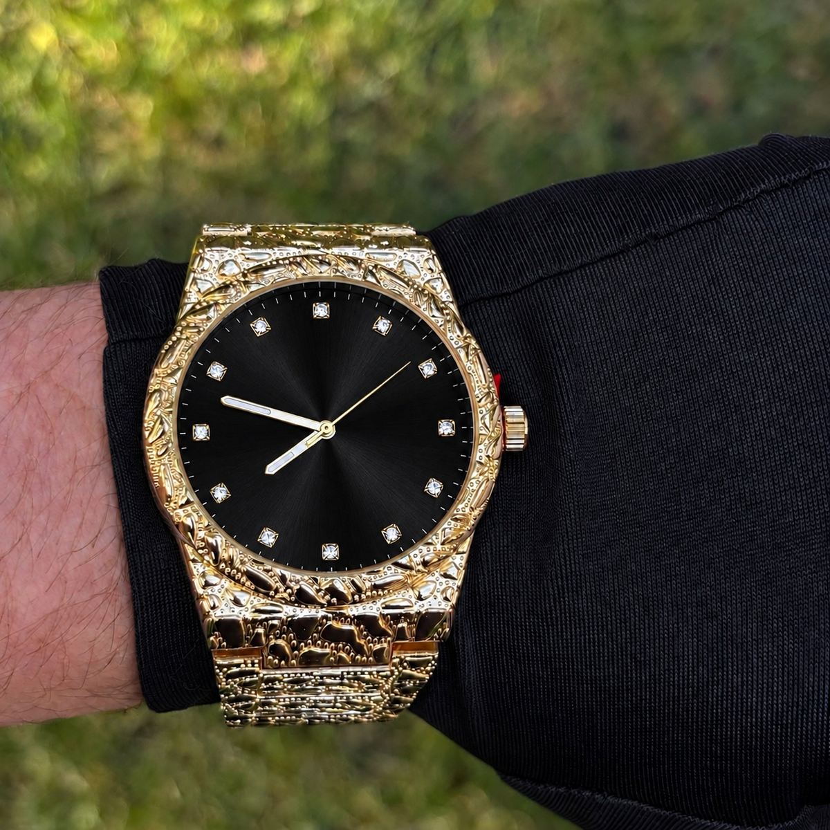 Gold Nugget Watch Black Dial 43mm — view 2