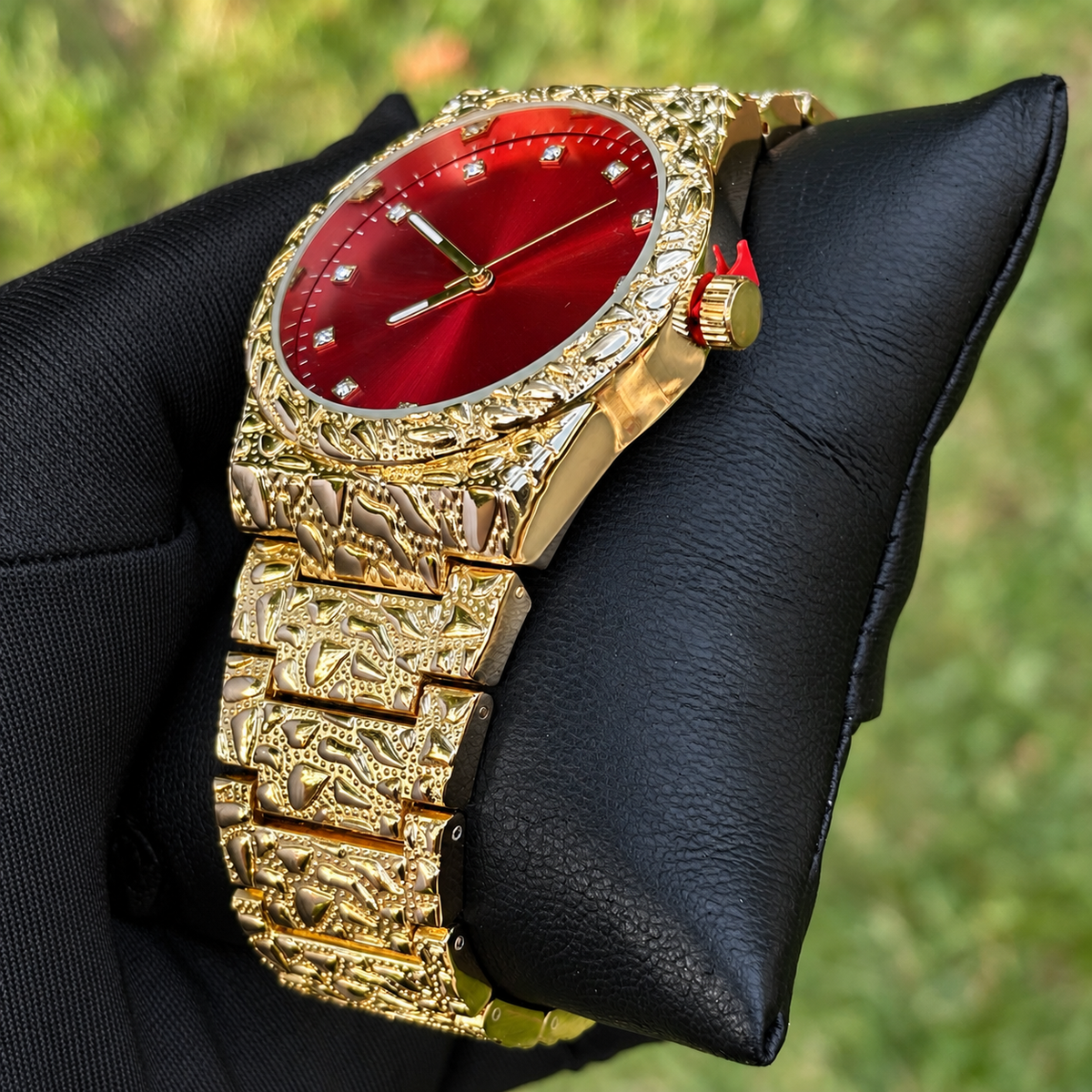 Gold Nugget Watch Red Dial 43mm — view 7