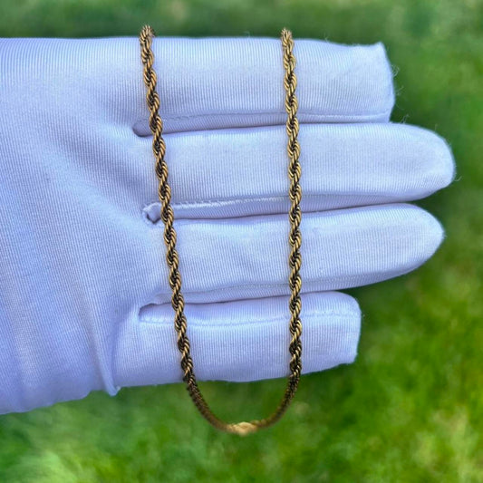 Gold Rope Chain 3mm