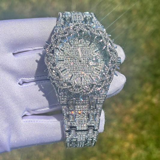 45mm Iced Out White Gold Thorn Watch LIMITED EDITION