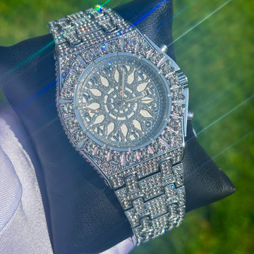43mm Iced Out White Gold Snowflake Watch LIMITED EDITION