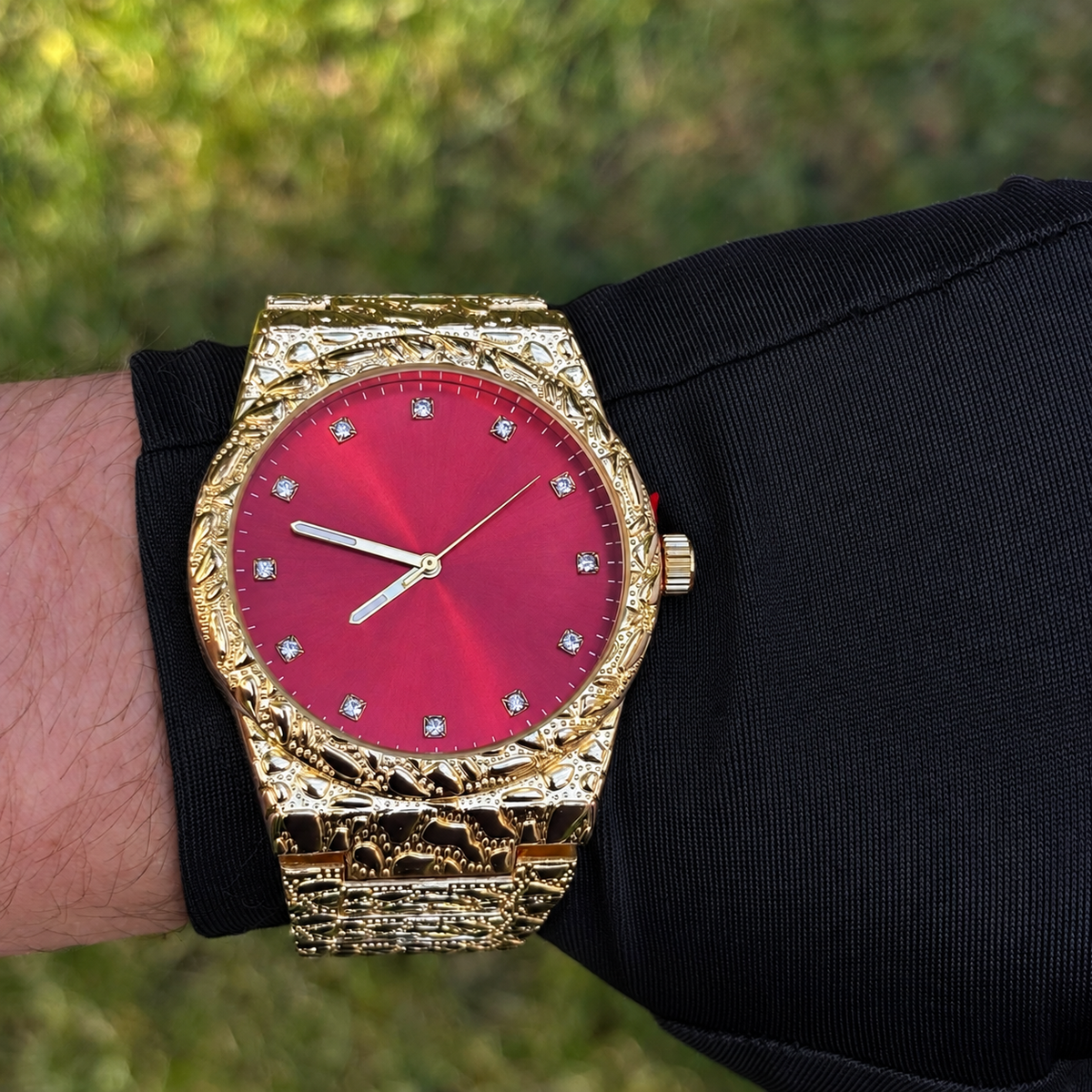 Gold Nugget Watch Red Dial 43mm — view 4