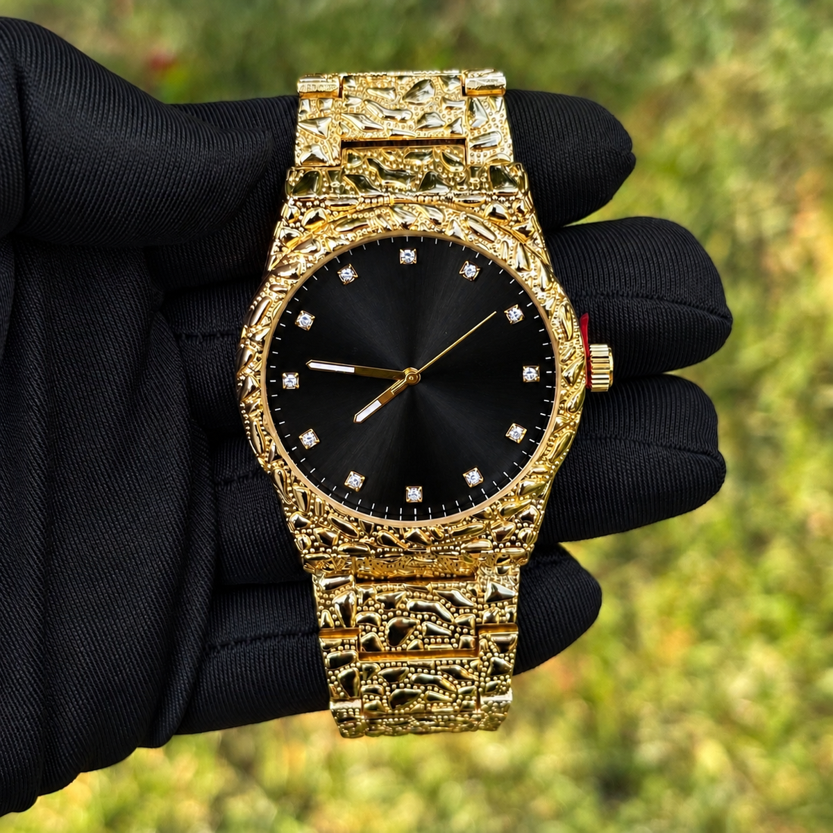 Gold Nugget Watch Black Dial 43mm — view 3