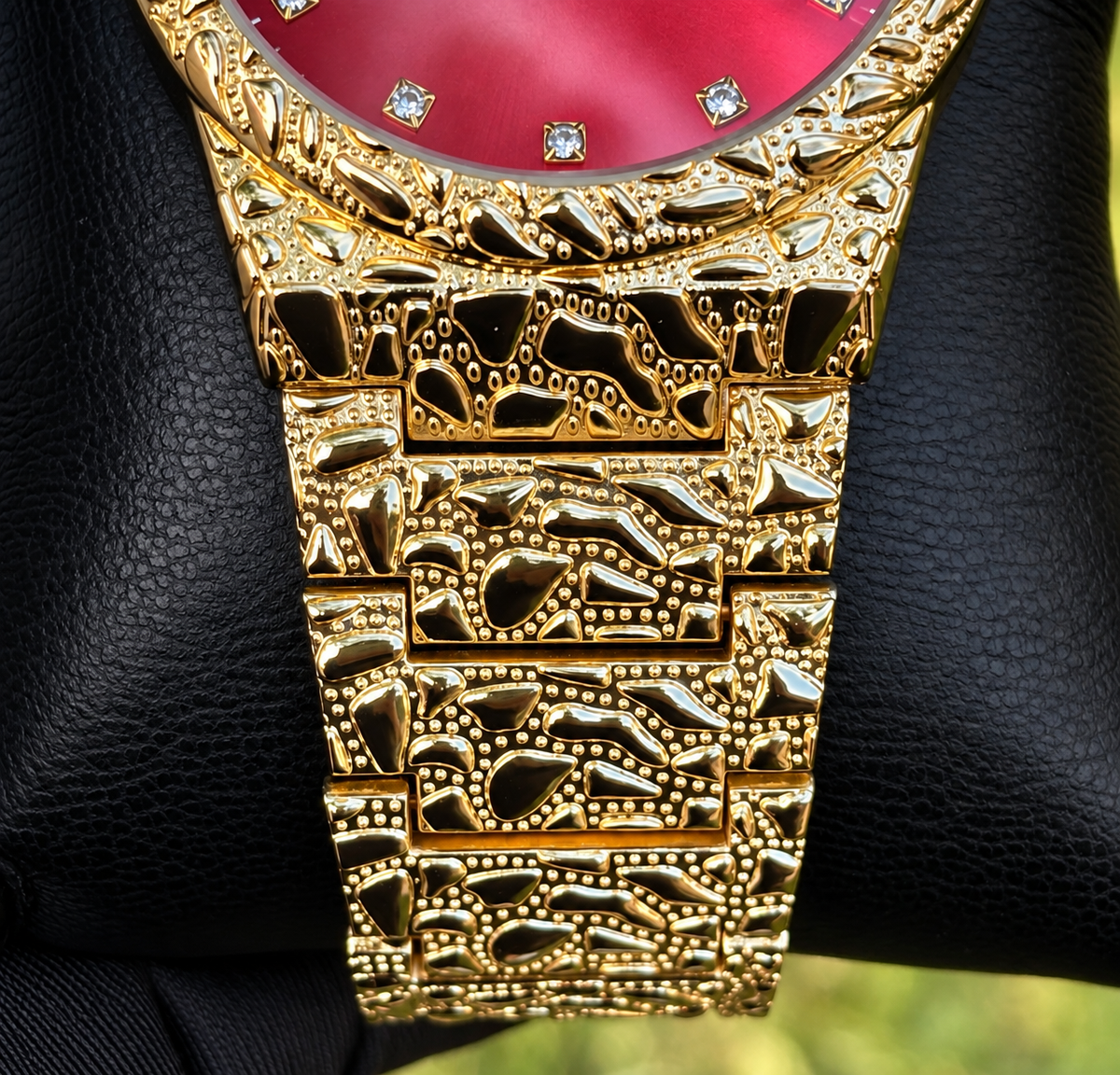 Gold Nugget Watch Red Dial 43mm — view 5