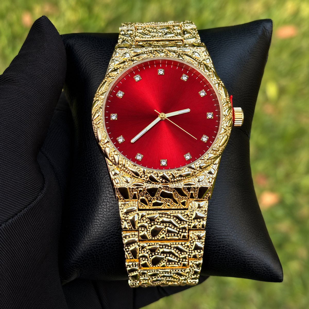 Gold Nugget Watch Red Dial 43mm — view 6