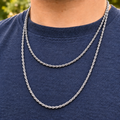 Silver Rope Chain 3mm