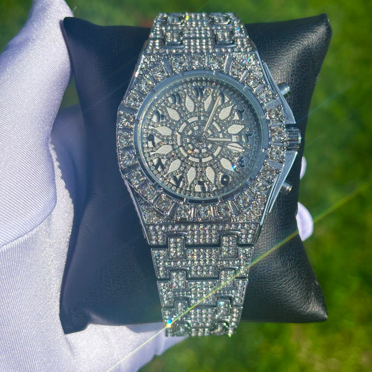 43mm Iced Out White Gold Snowflake Watch LIMITED EDITION