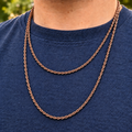 Rose Gold Rope Chain 3mm