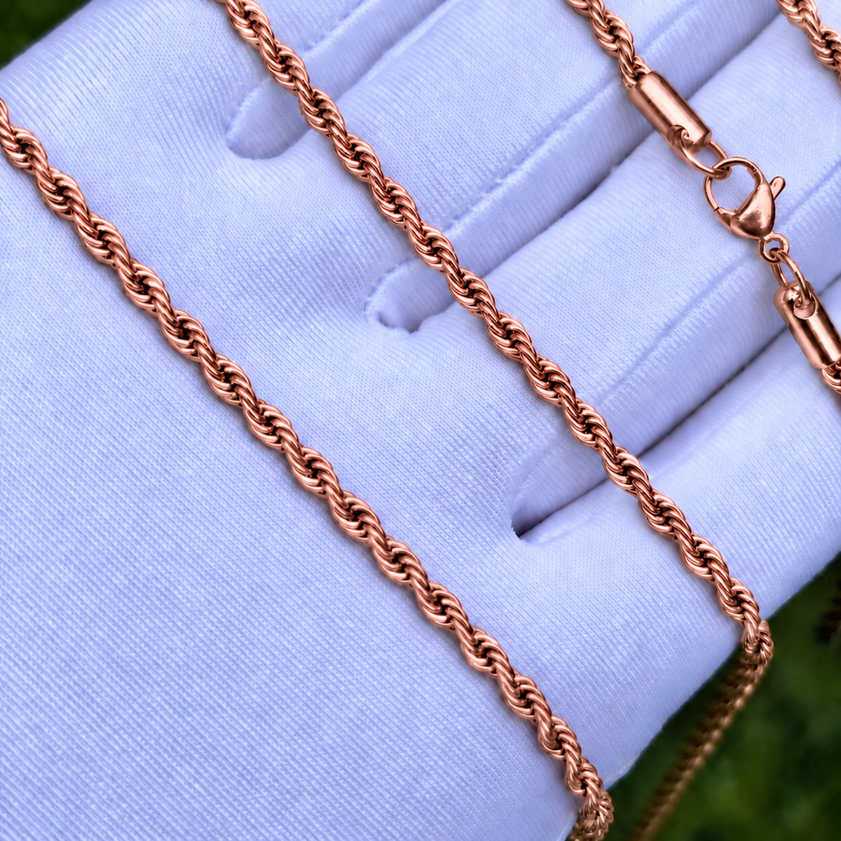 Rose Gold Rope Chain 3mm — view 2