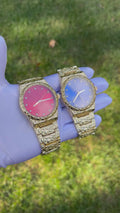 Gold Nugget Watch Blue Dial 43mm