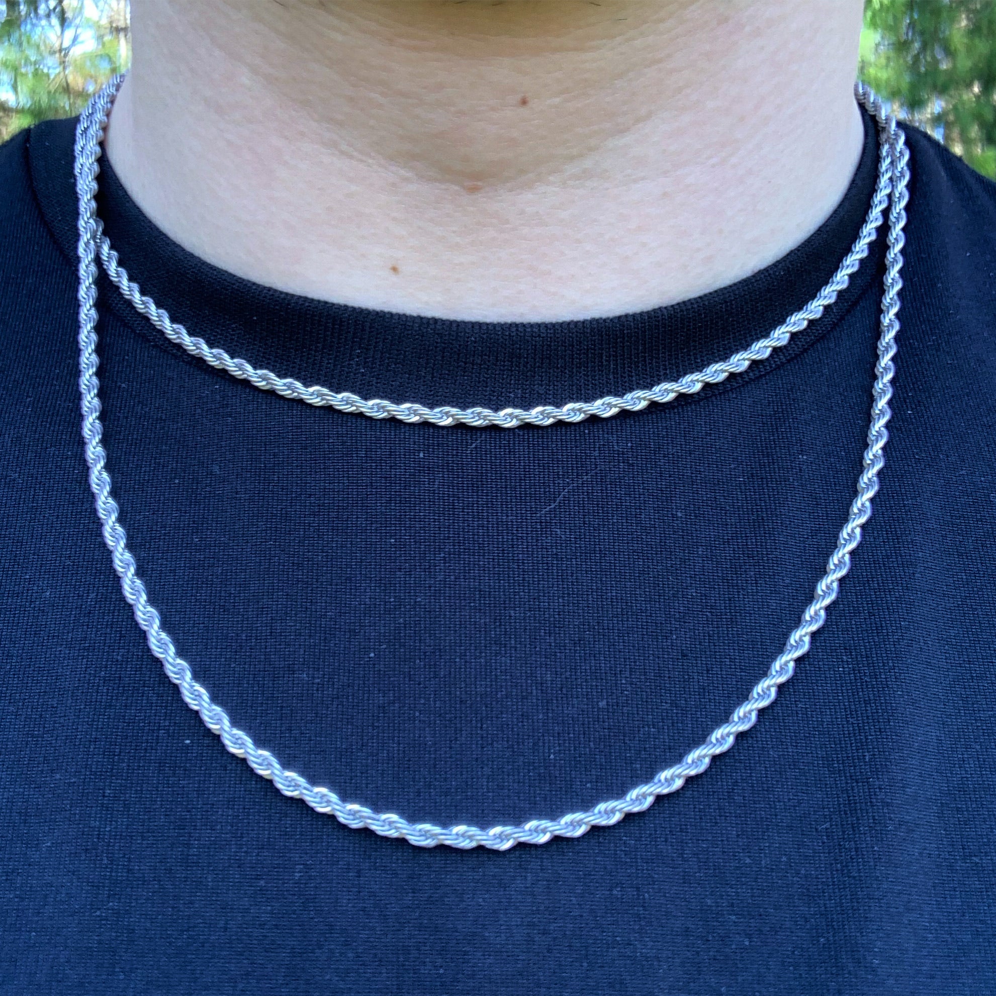 Silver Rope Chain 3mm